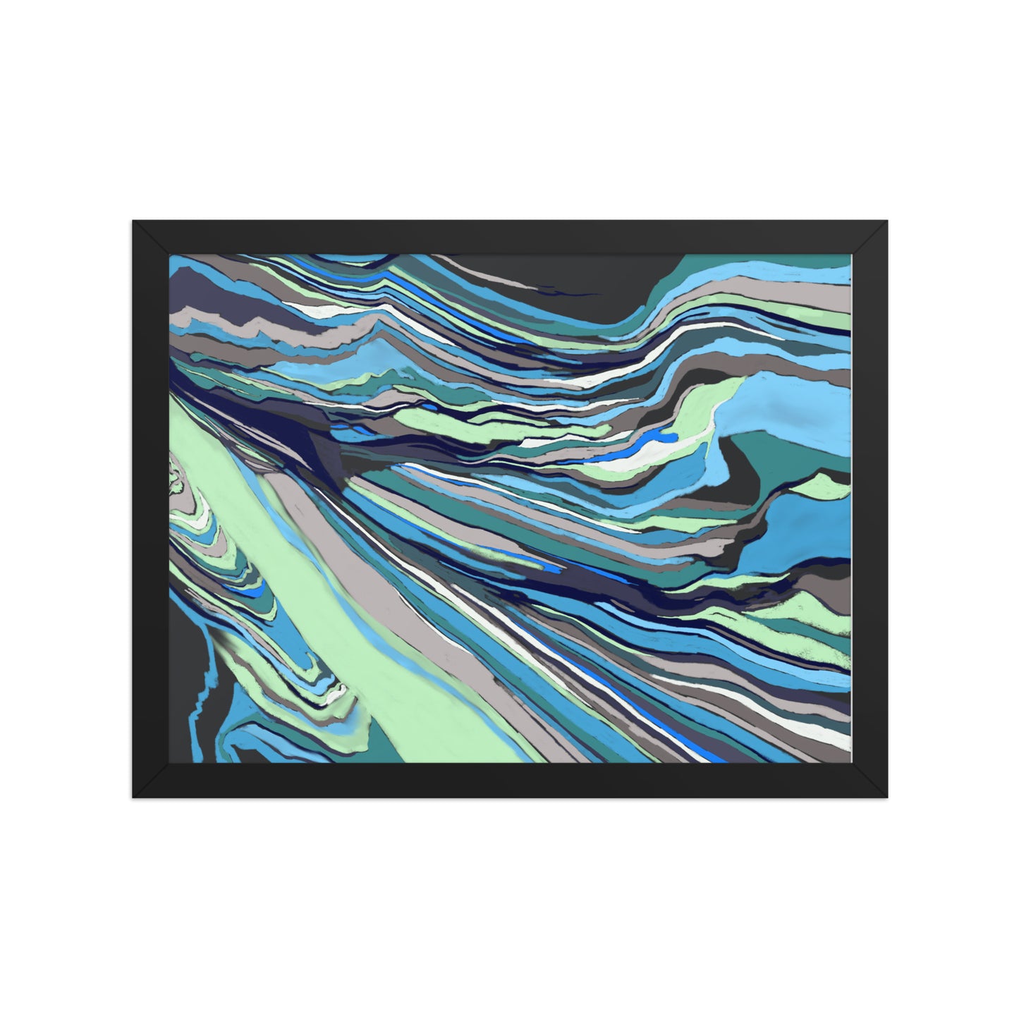 Life Waves by Bryan Dodson, Framed Art Print on Paper 12x16