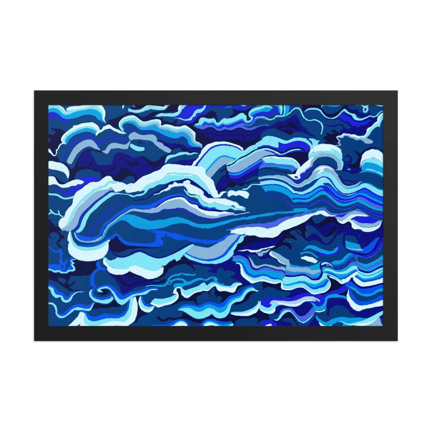 Lichen Cloud Dreams by Bryan Dodson, Framed Art Print on Paper 12x18