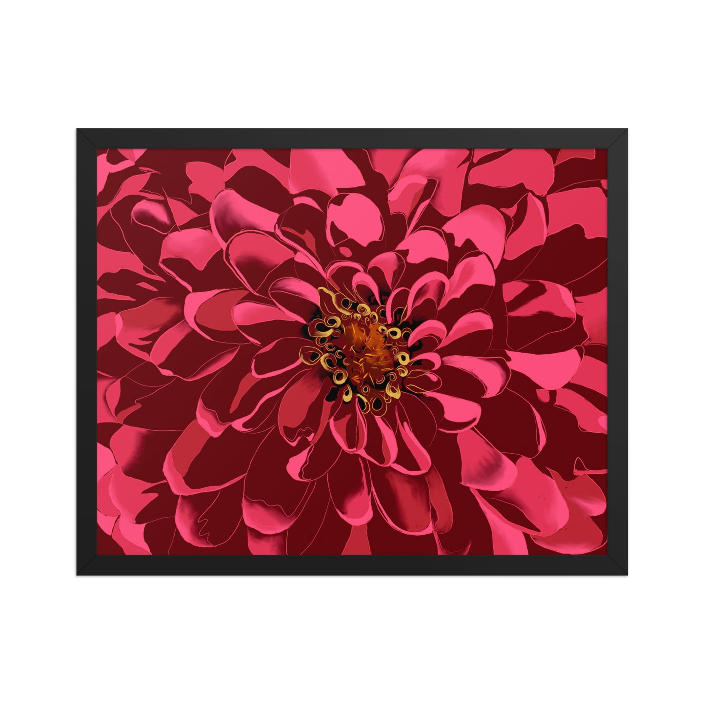 Chrysanthemum by Bryan Dodson, Framed Art Print on Paper 16x20