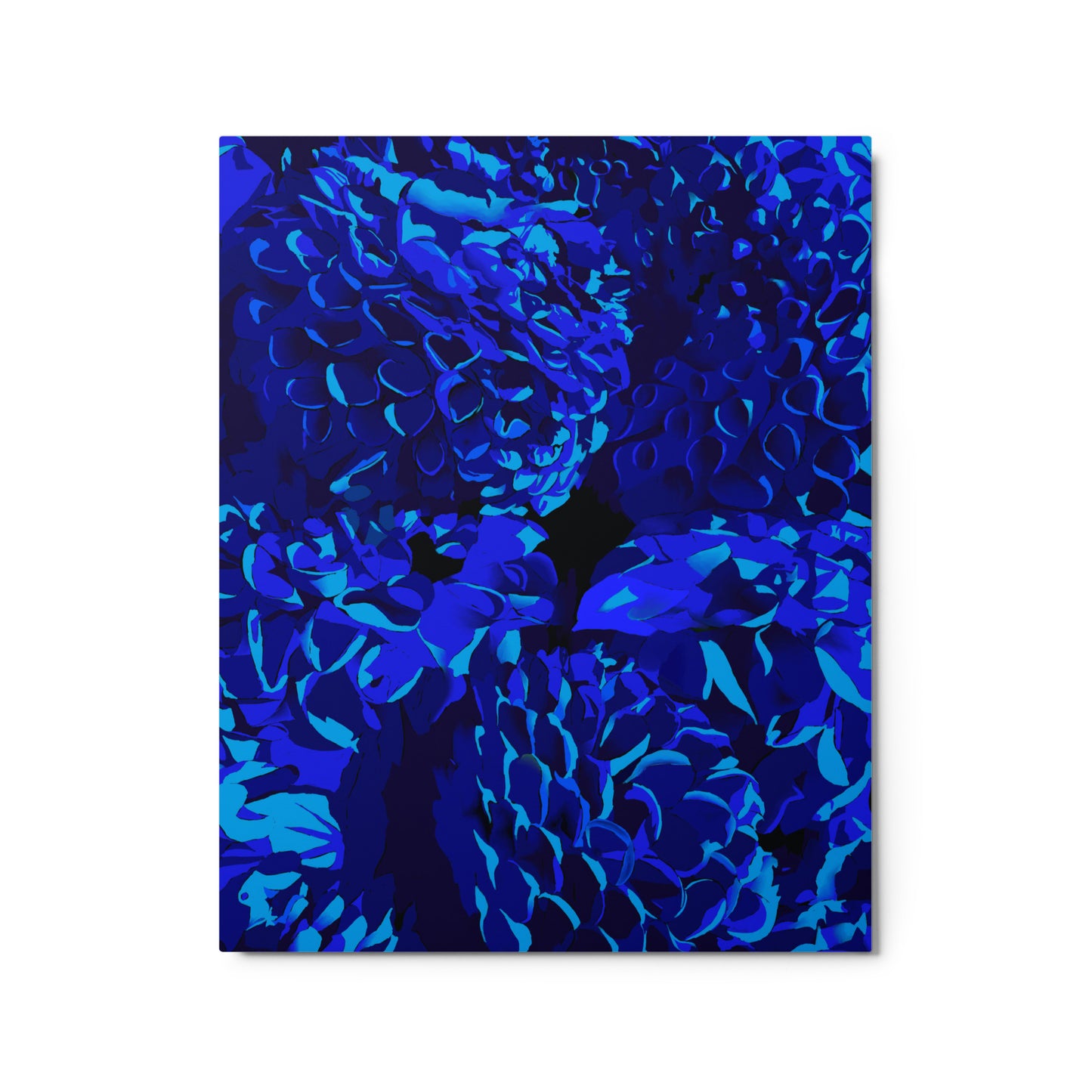 Blue Flower by Bryan Dodson, Print on Metal 16x20
