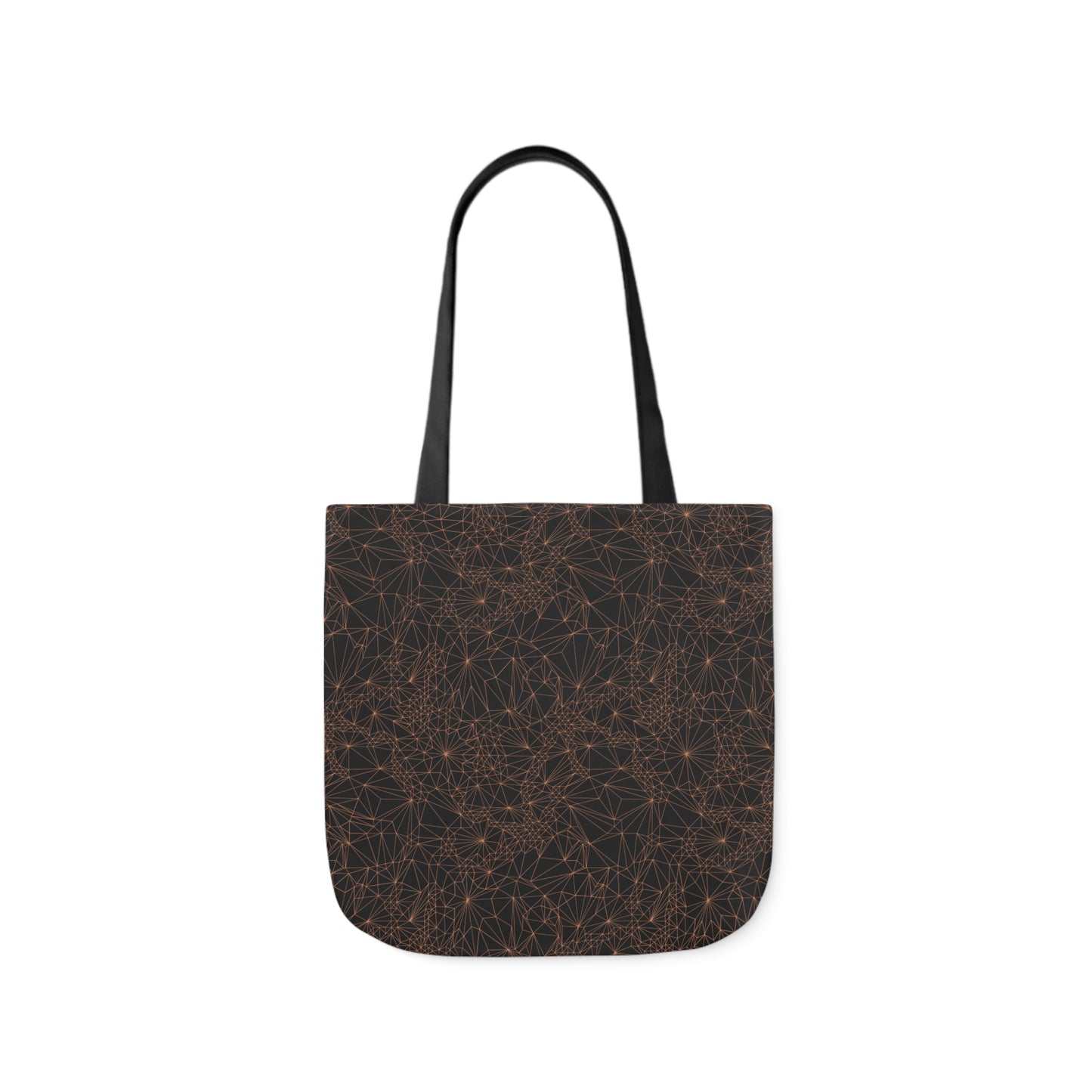 Tri-Mesh Geometric Canvas Tote Bag