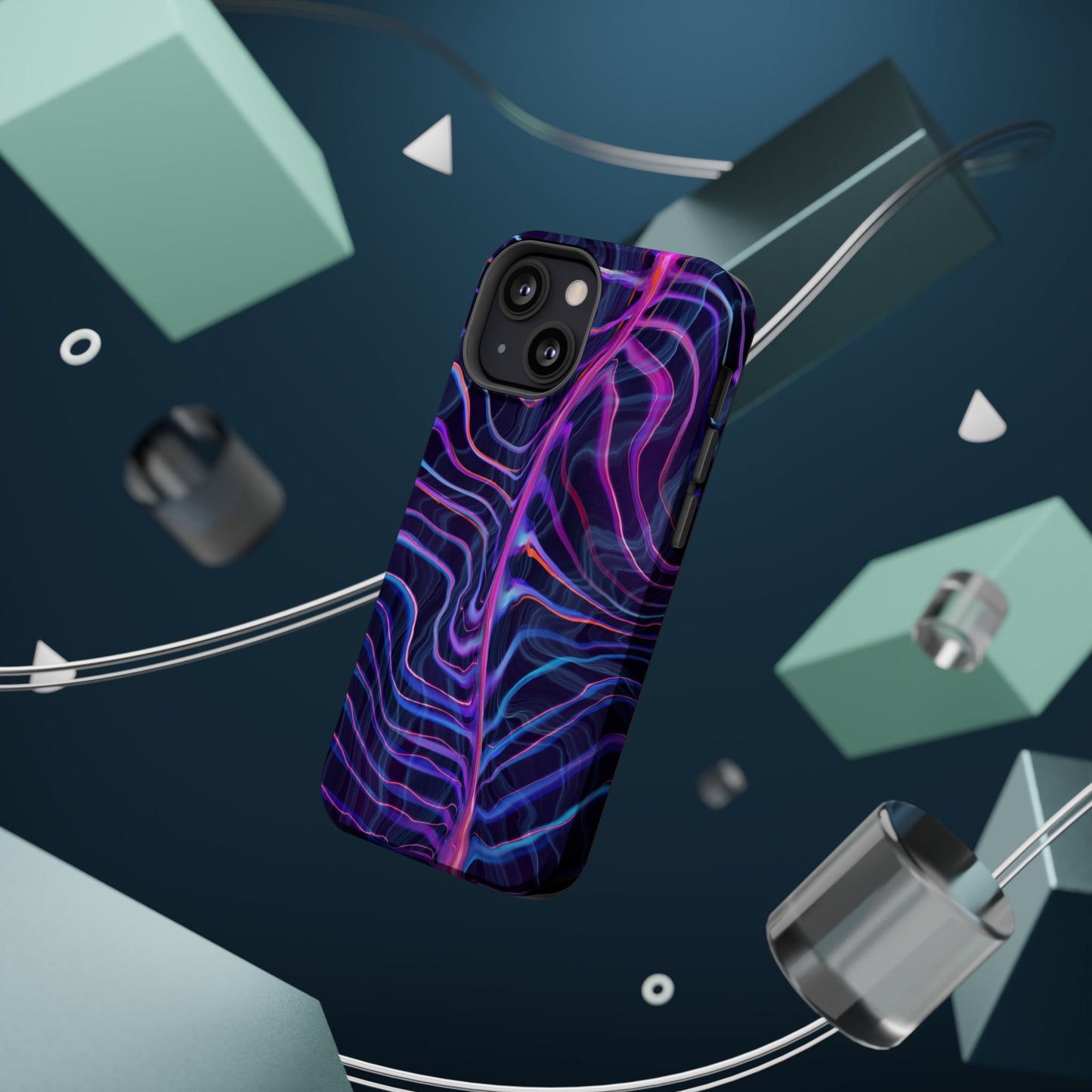 Electric Wave Magnetic Tough Case - Vibrant Phone Protection