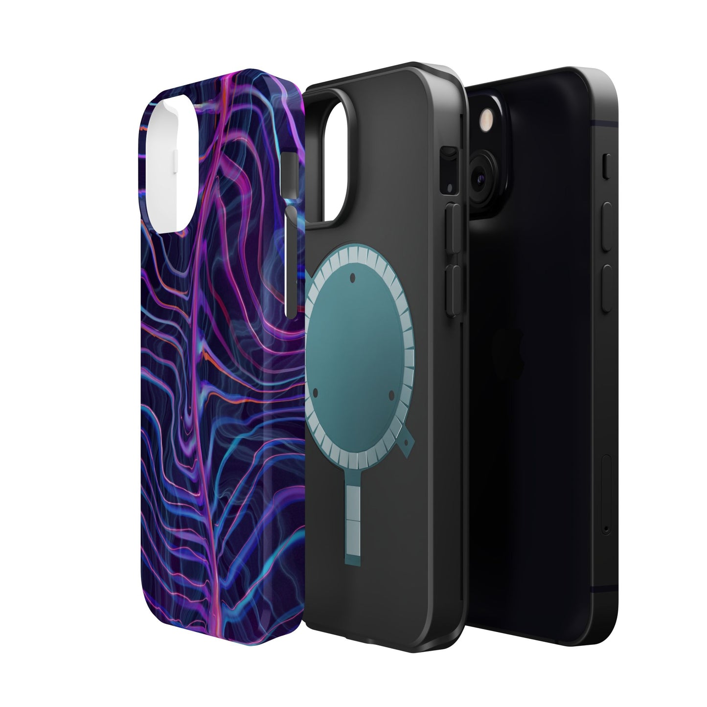 Electric Wave Magnetic Tough Case - Vibrant Phone Protection