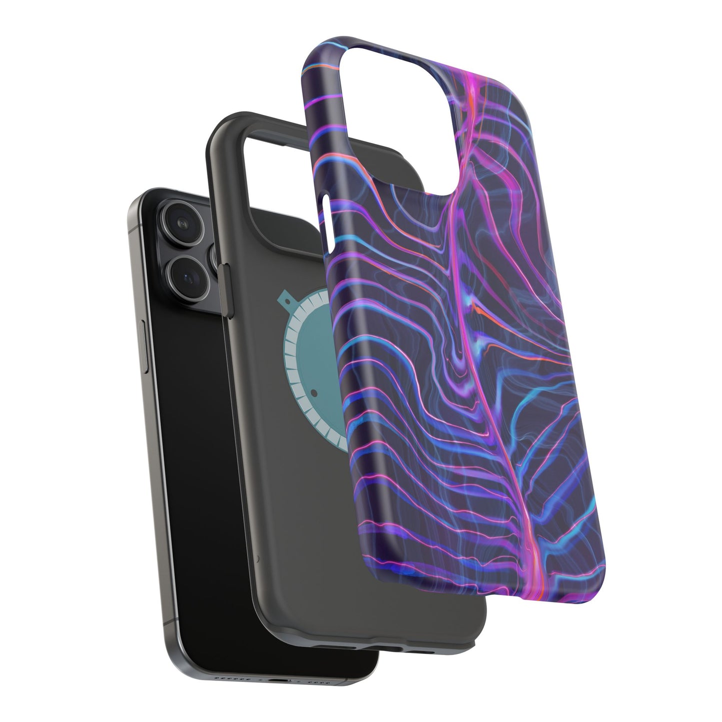 Electric Wave Magnetic Tough Case - Vibrant Phone Protection