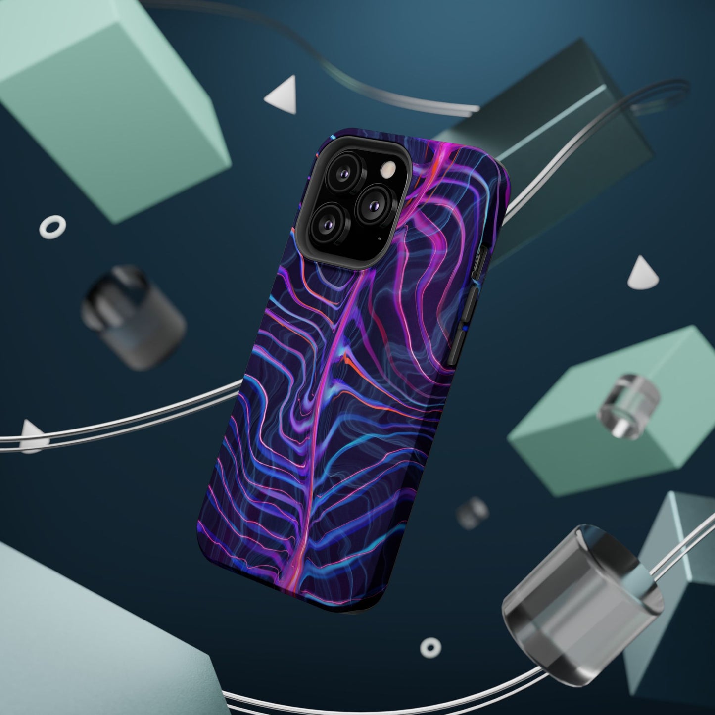 Electric Wave Magnetic Tough Case - Vibrant Phone Protection