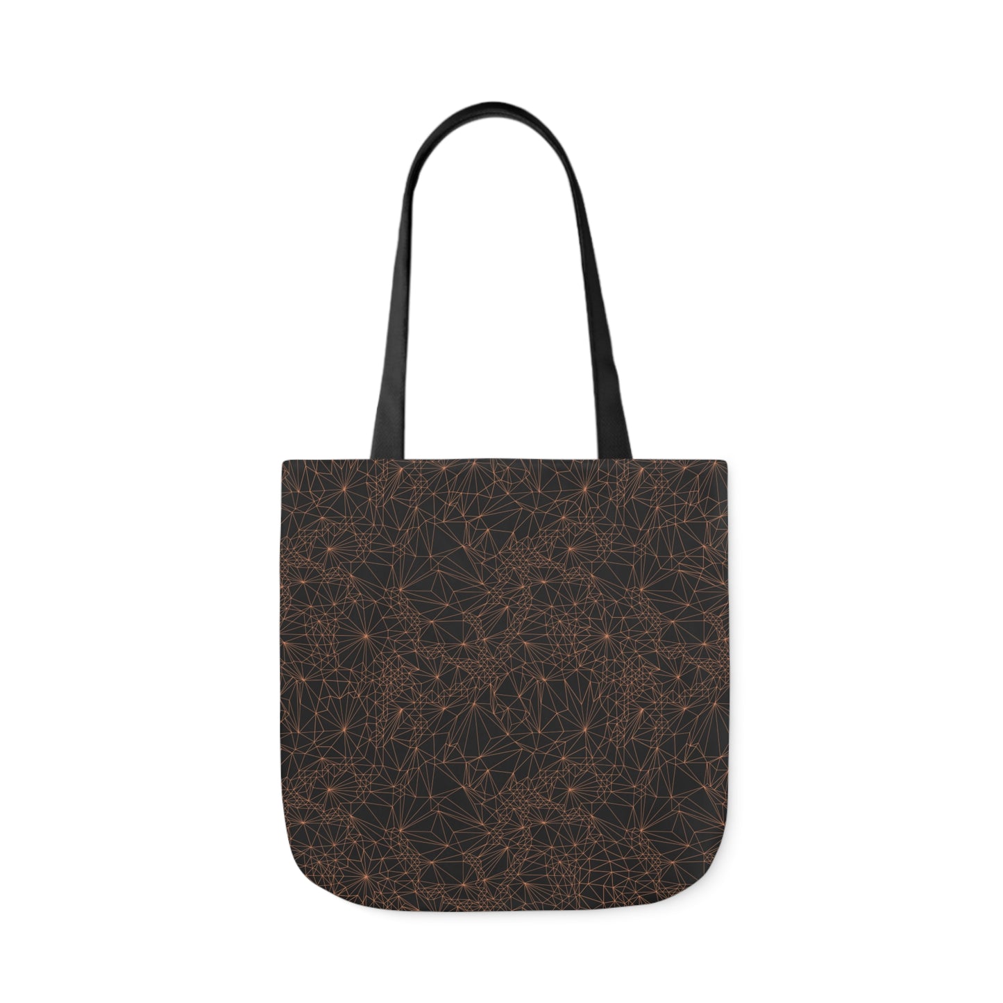 Tri-Mesh Geometric Canvas Tote Bag