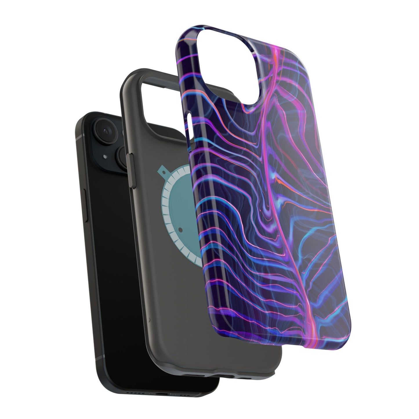 Electric Wave Magnetic Tough Case - Vibrant Phone Protection