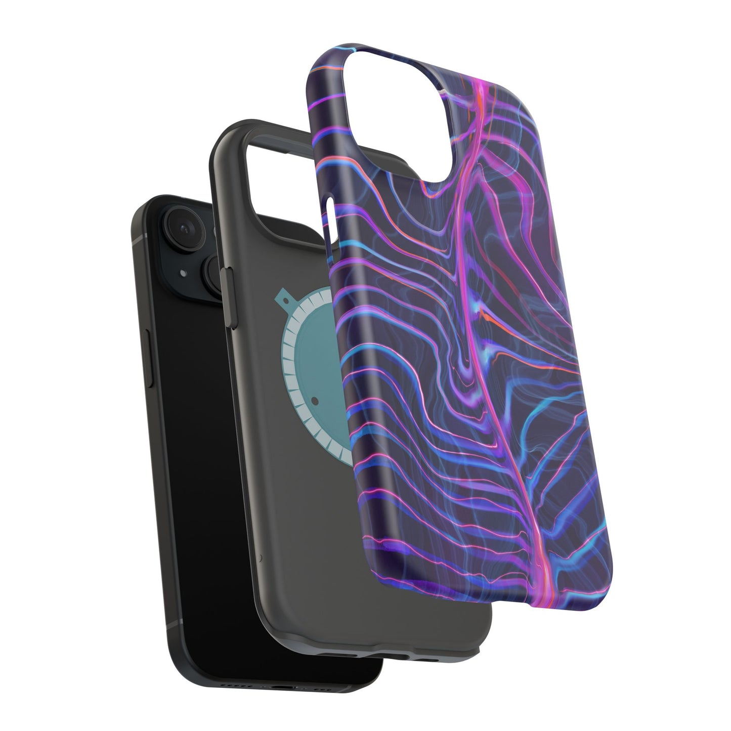 Electric Wave Magnetic Tough Case - Vibrant Phone Protection