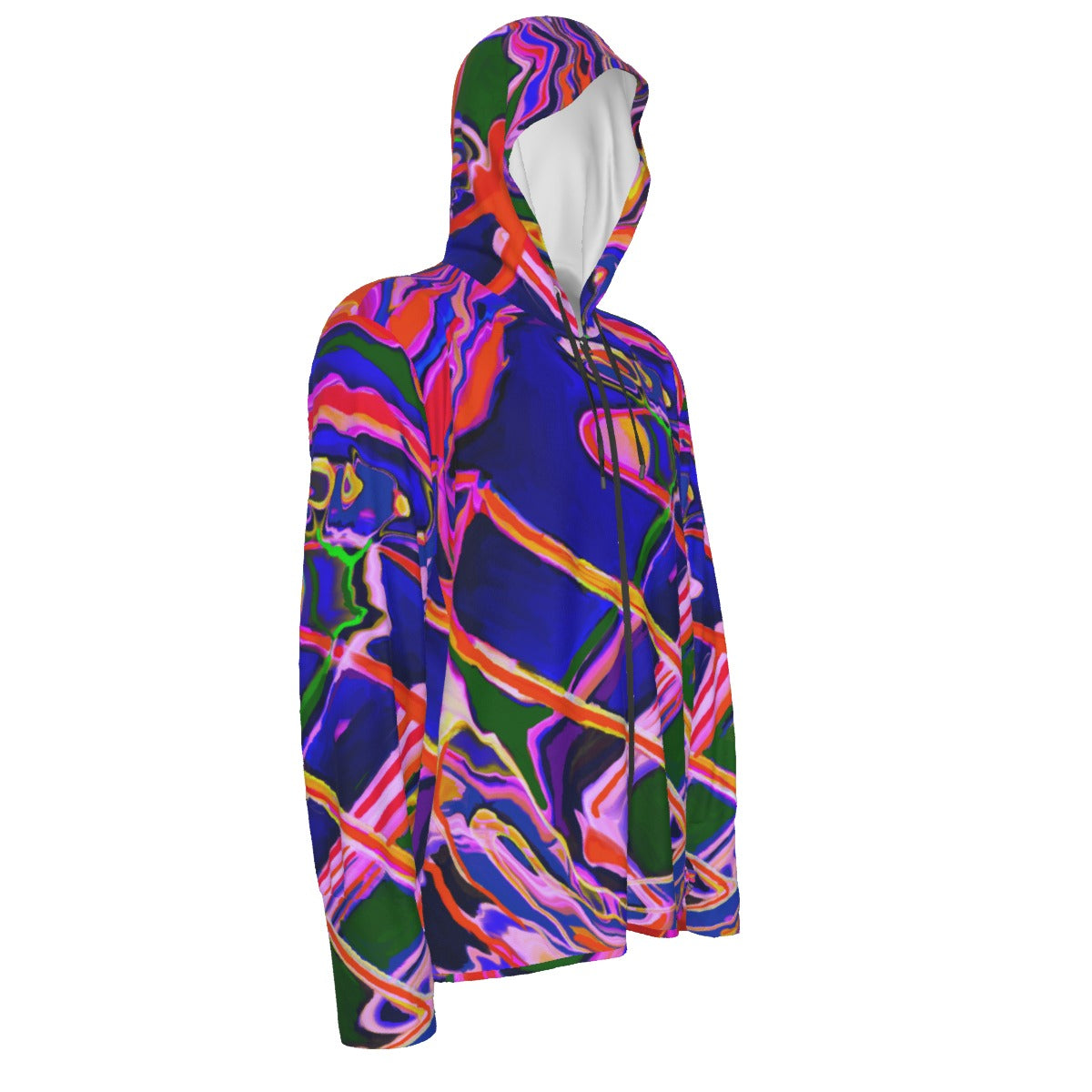 Hooded UPF 50 Sun Protection Abstract Jacket