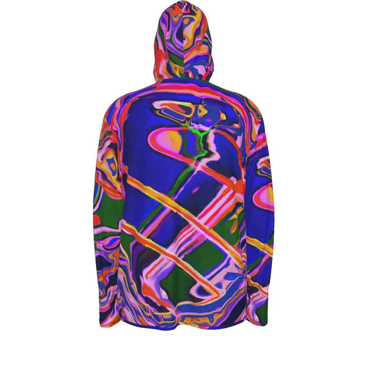 Hooded UPF 50 Sun Protection Abstract Jacket