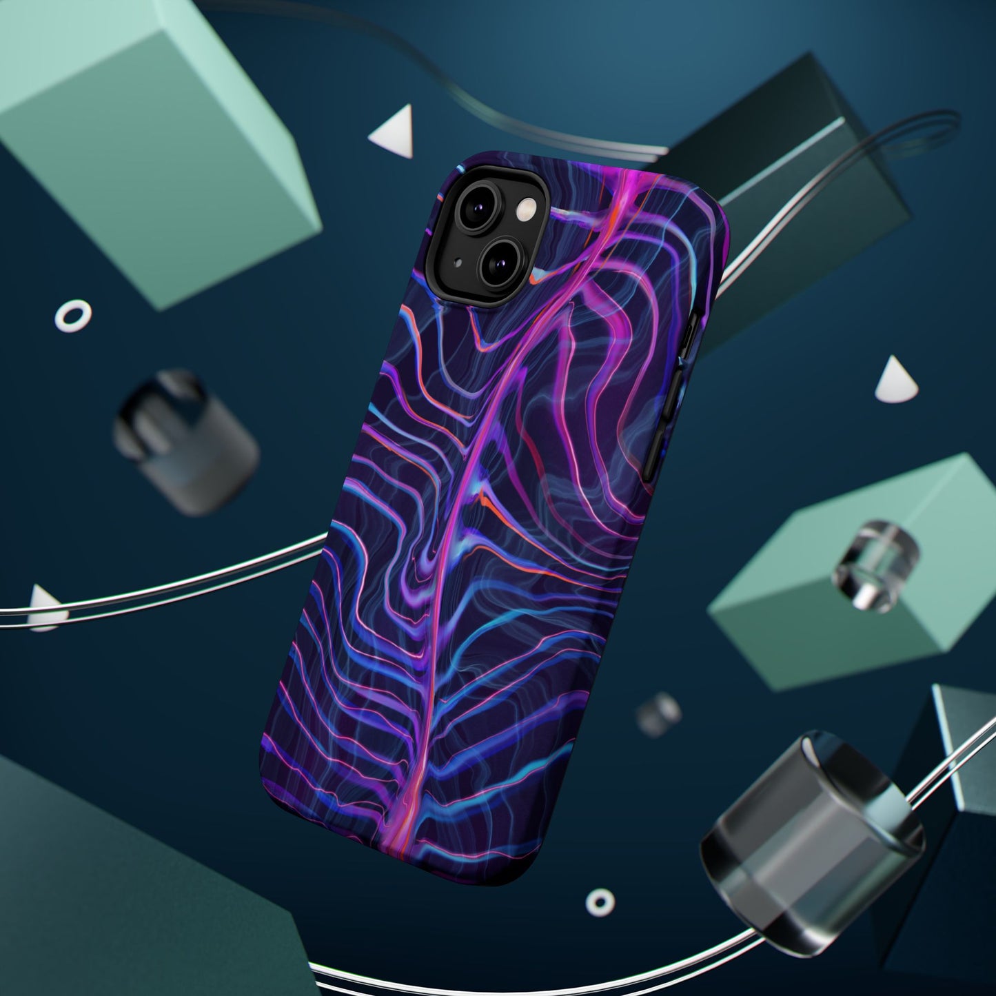 Electric Wave Magnetic Tough Case - Vibrant Phone Protection