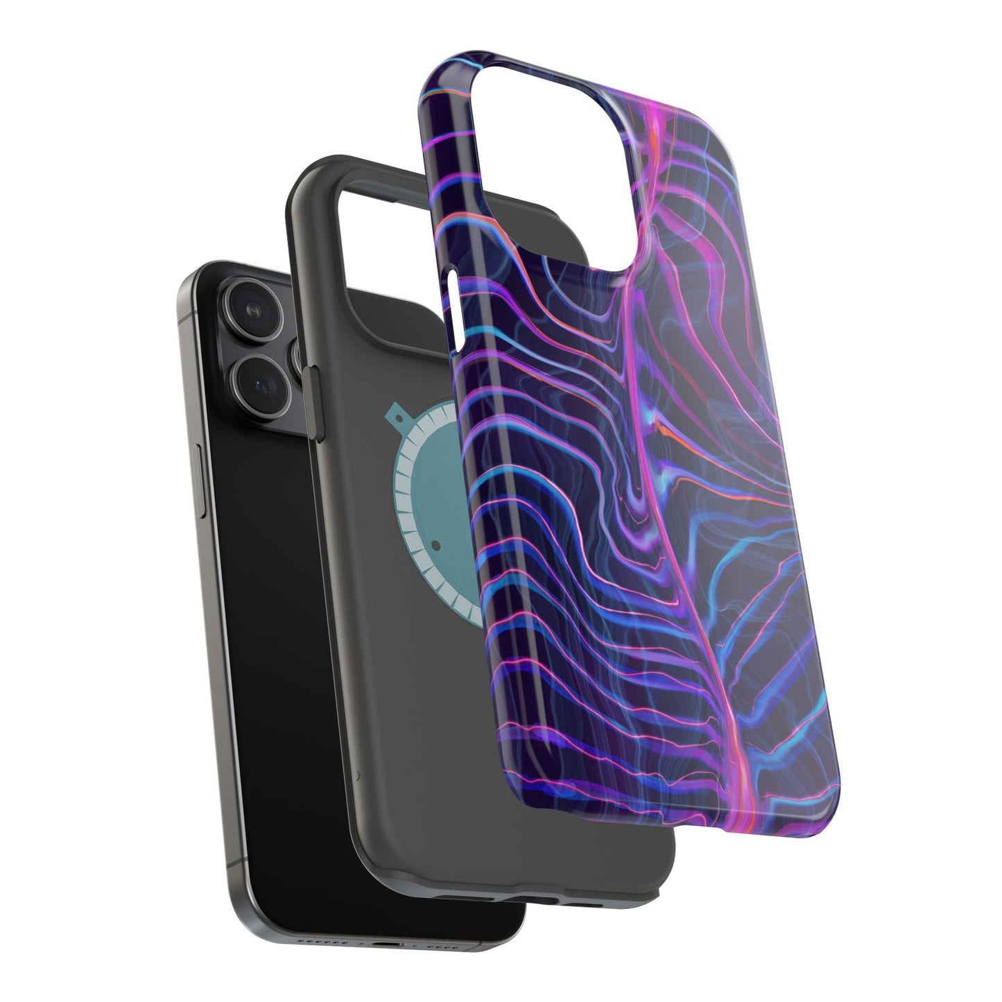 Electric Wave Magnetic Tough Case - Vibrant Phone Protection