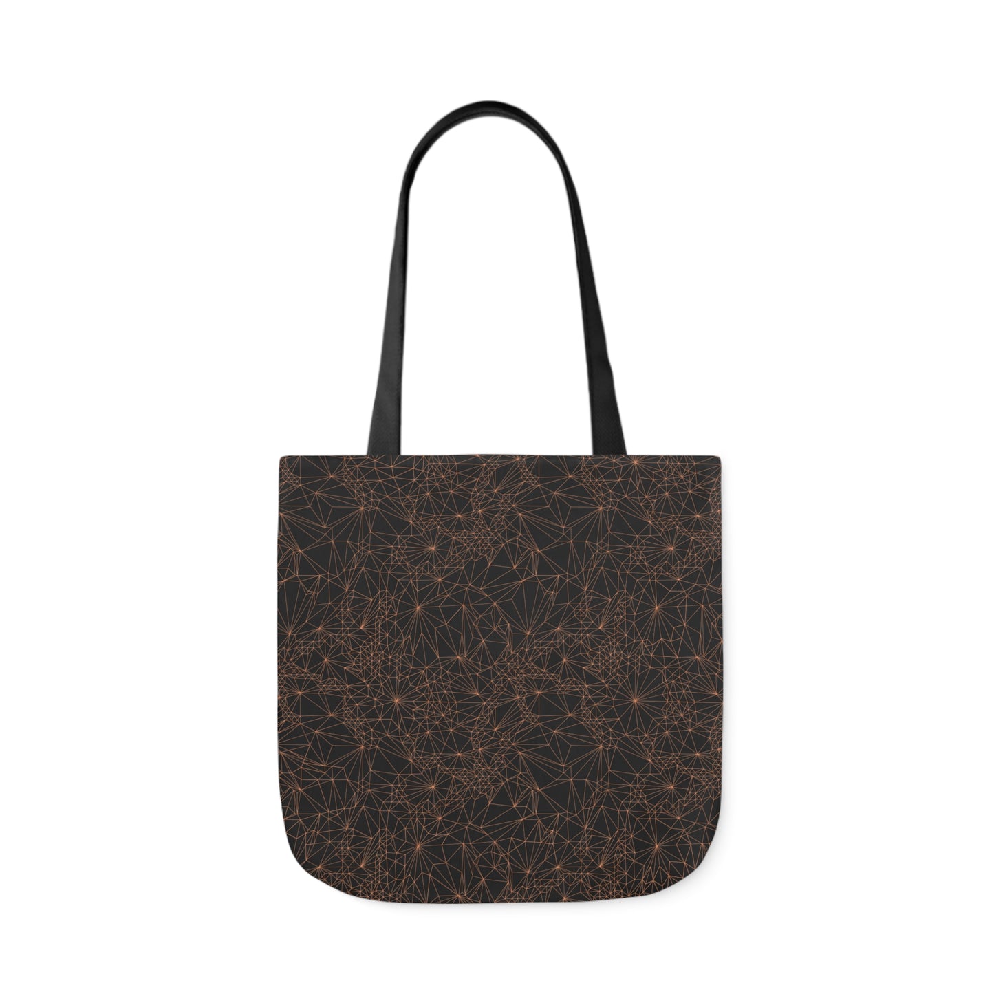 Tri-Mesh Geometric Canvas Tote Bag