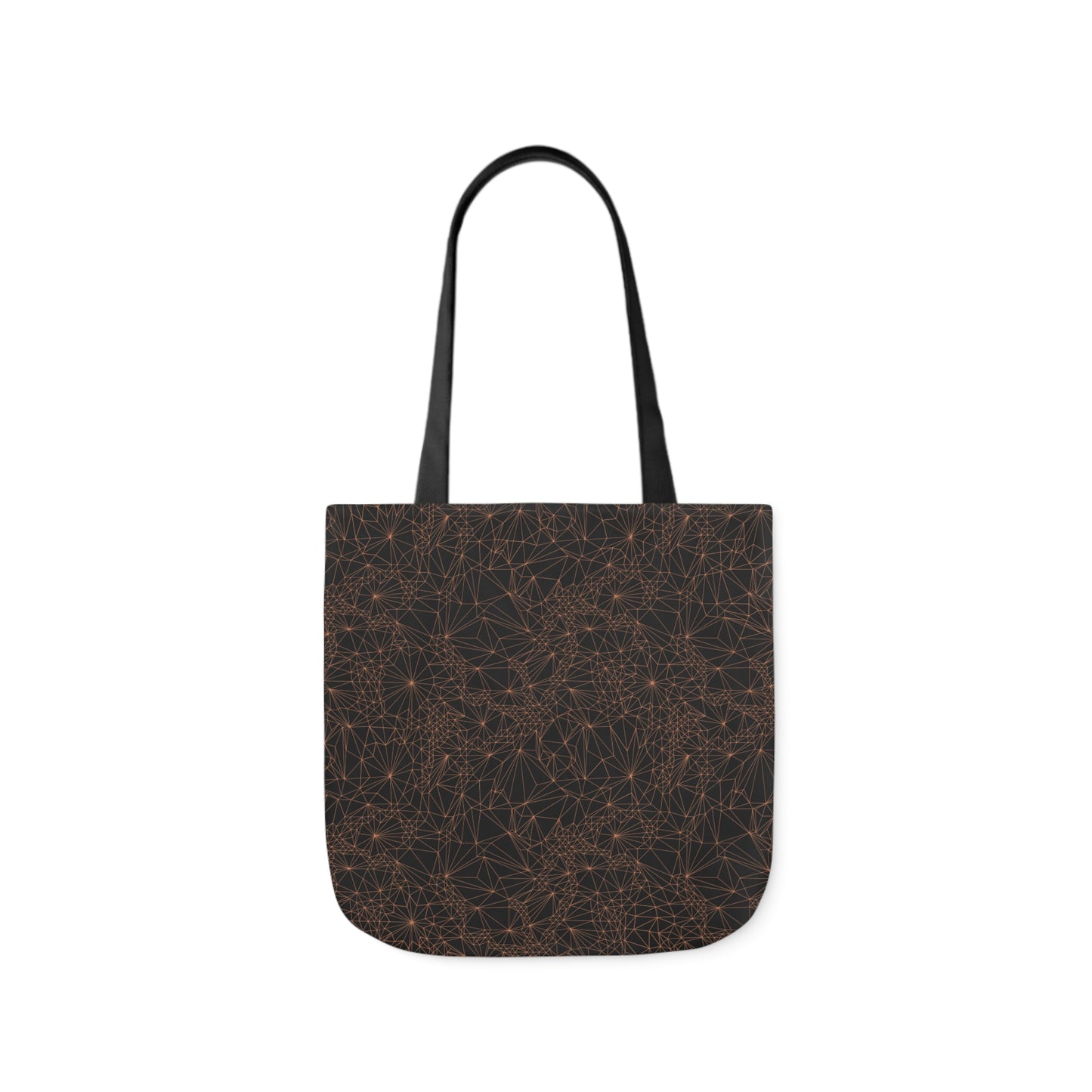 Tri-Mesh Geometric Canvas Tote Bag