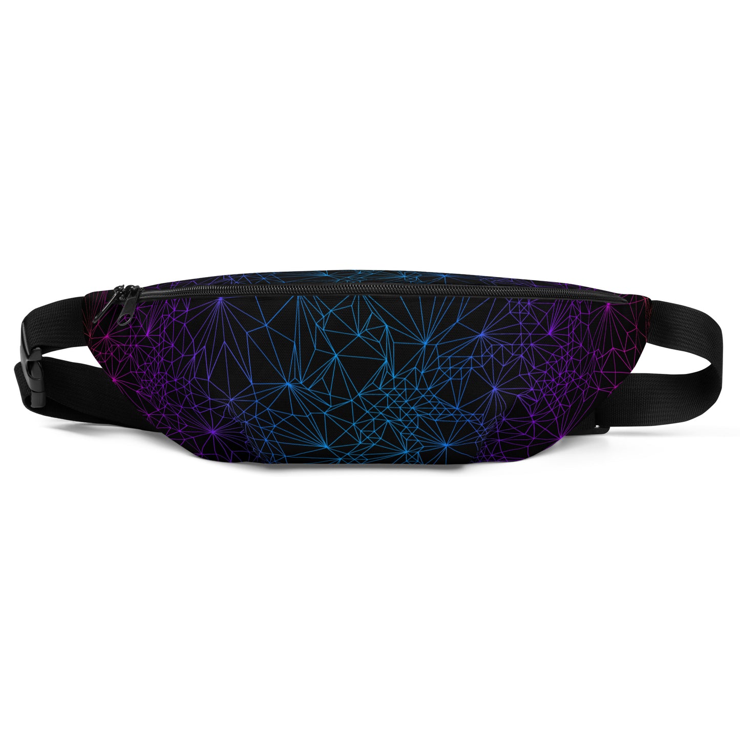 Fanny Pack with Tri-Mesh Geometric Pattern