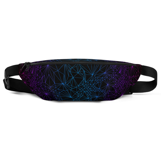 Fanny Pack with Tri-Mesh Geometric Pattern