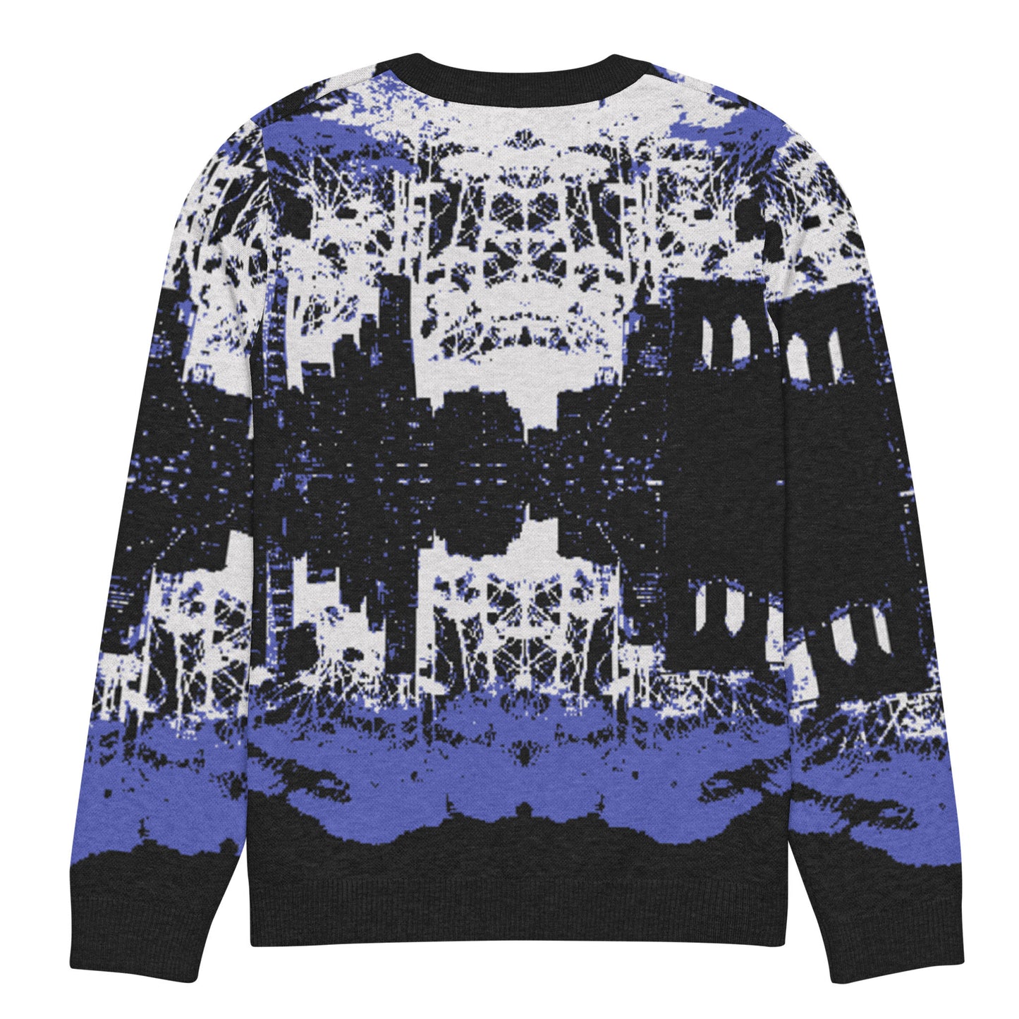 Knitted crew neck sweater - NYC Skyline