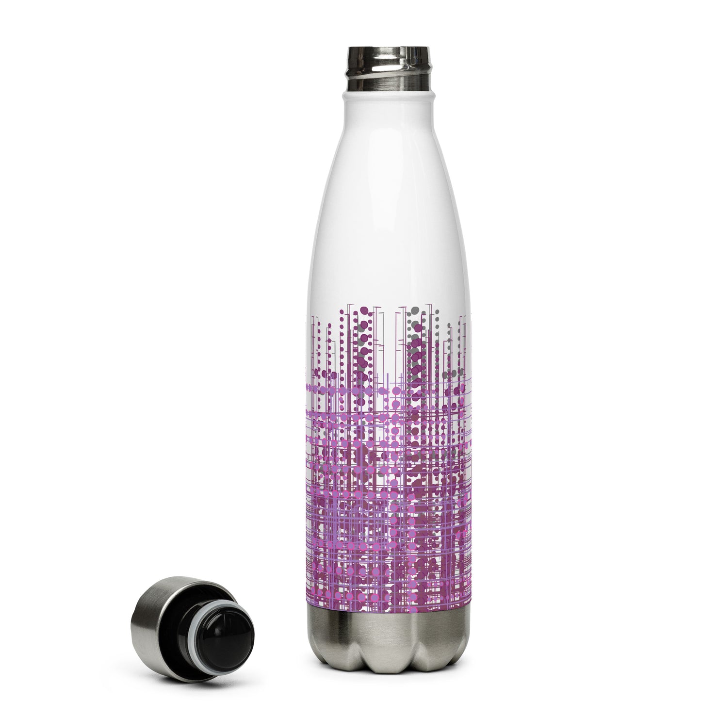 "Digi Dots" Stainless steel insulated water bottle