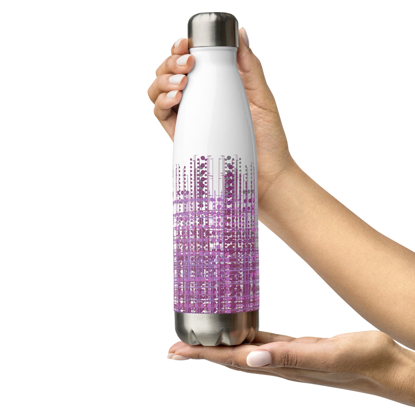 "Digi Dots" Stainless steel insulated water bottle